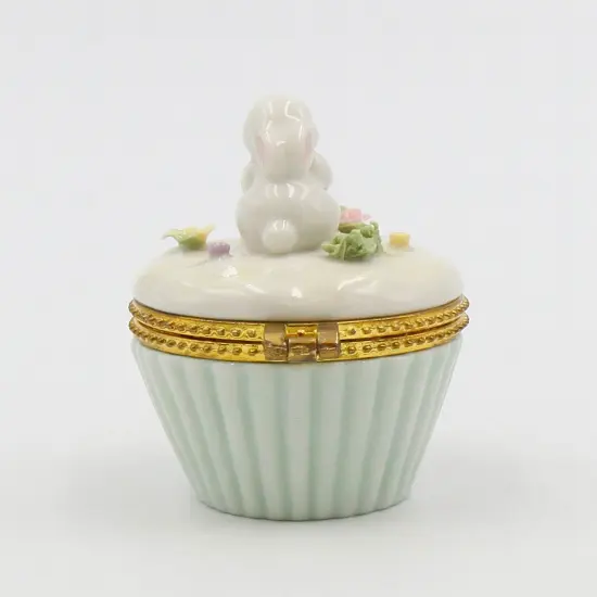 Ceramic Easter Bunny Rabbit Hinge Box, Home D&eacute;cor, Gift for Her, Gift for Mom, Bathroom D&eacute;cor, Spring Decor, Easter Decor {6}