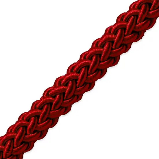 5 Yards of Jamie 5/16" (8mm) Braided Cord Trim | 5 yard cut Red {1}