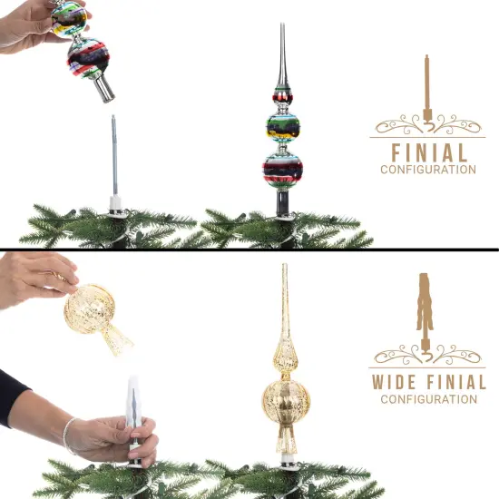Christmas Tree Topper Holder White {6}