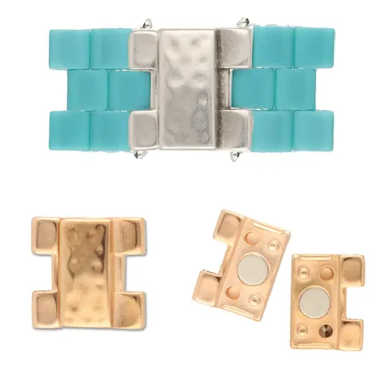 Despotiko II, Tila Magnetic Clasp Rose Gold Plated, 1 piece {3}