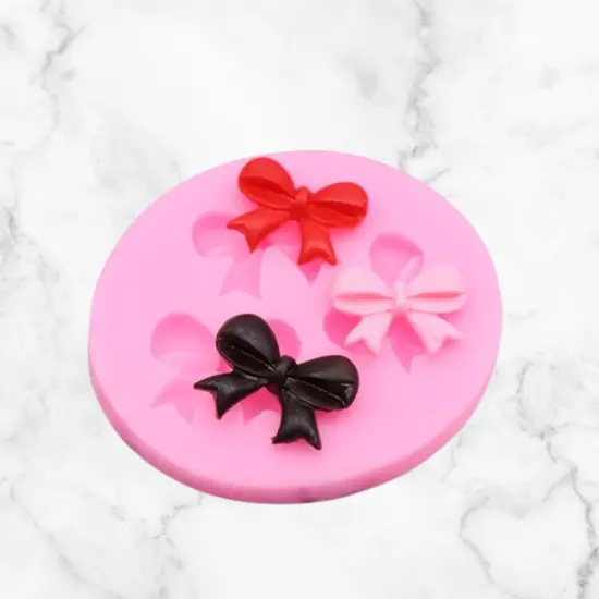 Mini Bows Trio Silicone Mold {6}