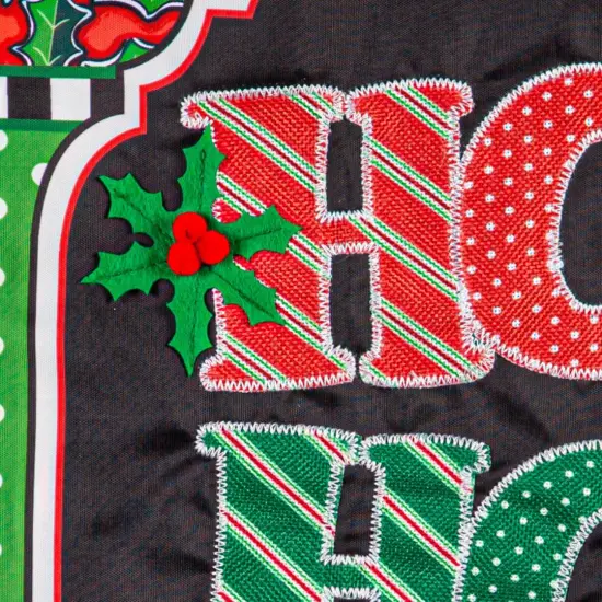 Ho Ho Ho Christmas Garden Flag 2 Sided {3}