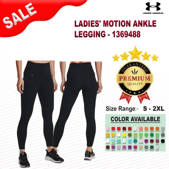 Under Armour&reg; Ladie's Motion Ankle Legging Black/ jet {2}