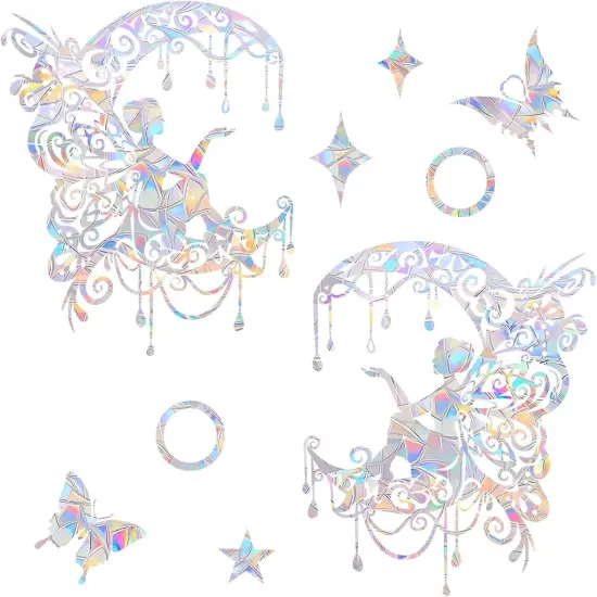 Fairy and Moon Anti-Collision Window Decals {1}