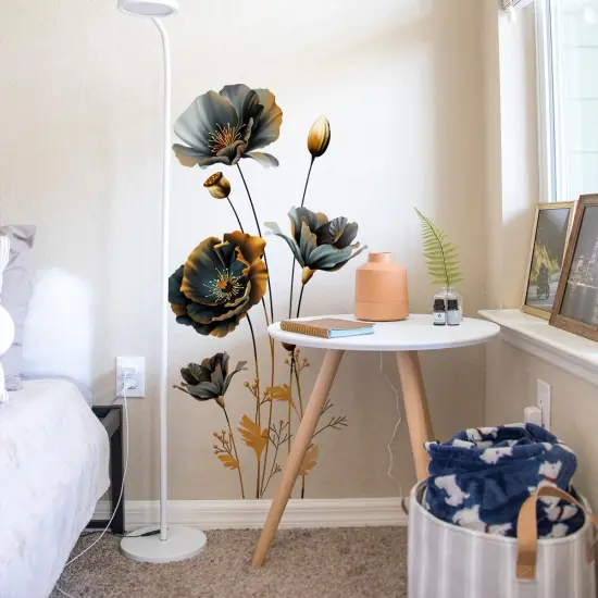 Large Boho Floral Modern Wall Decals {3}