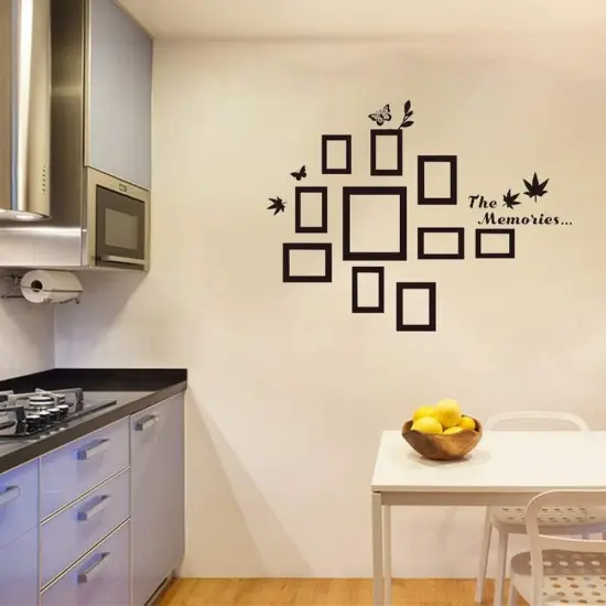 Set of 10 Family Picture Frame Wall Decor Stickers {3}