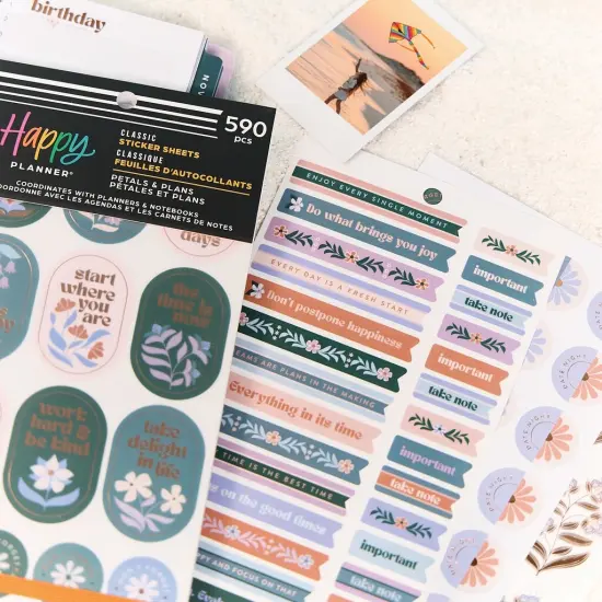 Happy Planner Sticker Value Pack 30/Sheets-Petals and Plans {7}