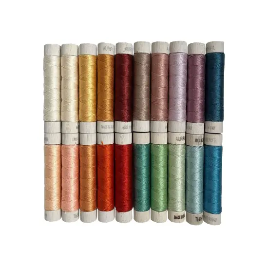 Aurifil Suzy Quilts Evolve (8WT) Thread Set by Suzy Quilts | (20 8wt Cotton Small Spools.) {2}