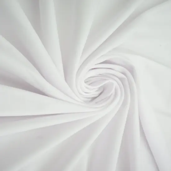 1 Yard DTY Brushed Solid Fabric Soft Stretch Smooth Texture 58/60" Wide White-225 {1}