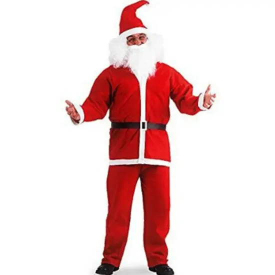 Festive Mens Pub Crawl Santa Costume Polyester for Holiday Parties and Events {6}