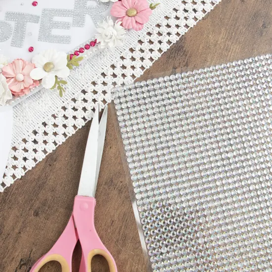 Craft Perfect Gem 10"X10" Gem Sheet 6MM-Iridescent {6}