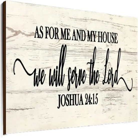 Bible Verse Scripture Wall Signs - Joshua {1}
