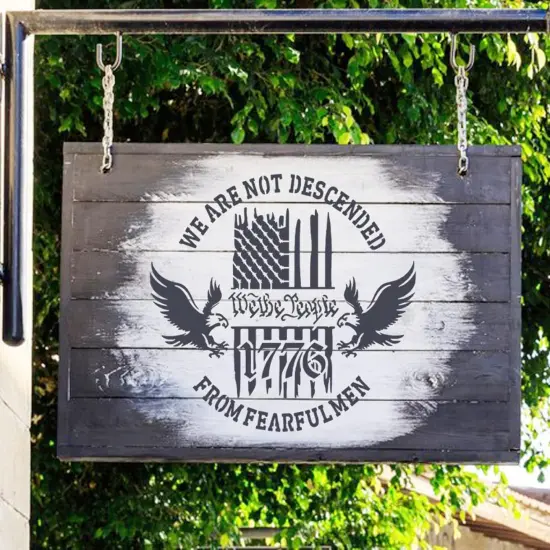 12pcs American Flag and Star Stencils {3}