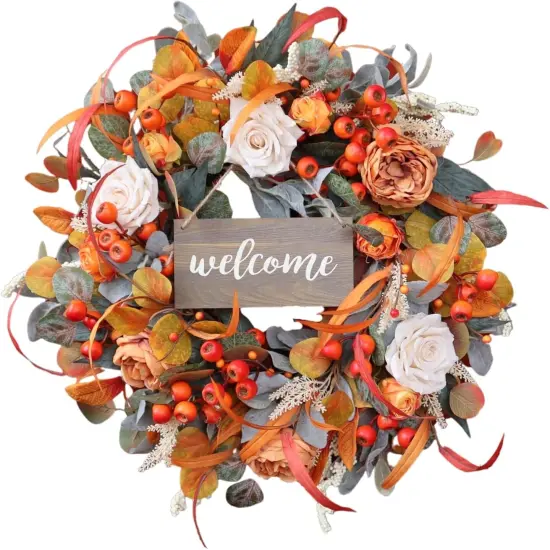 24 Inch Autumn Wreath {2}