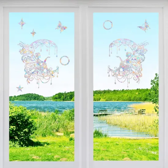 Fairy and Moon Anti-Collision Window Decals {3}