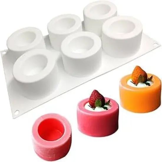 6 Hole French Dessert Silicone Mold {1}