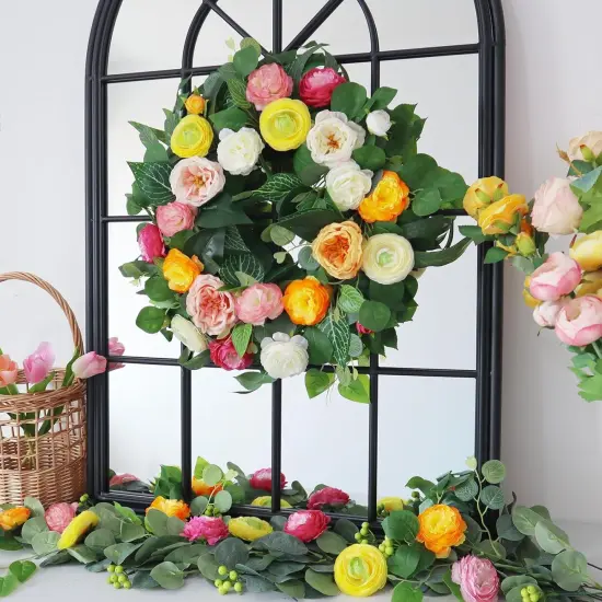 Spring Summer Wreaths for Front Door {3}
