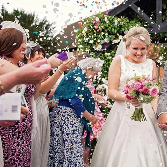 Tissue Paper Confetti 5000 Pieces Orange Round 1 Inch Paper Circle Dots for Table Wedding Birthday Party Decoration {4}