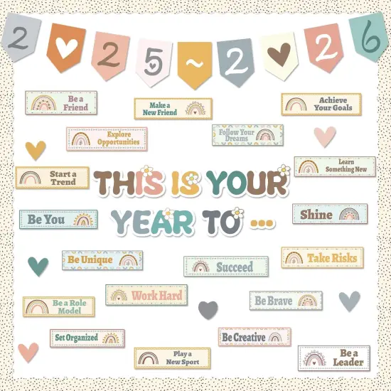 Boho Classroom Bulletin Board Decorations {1}