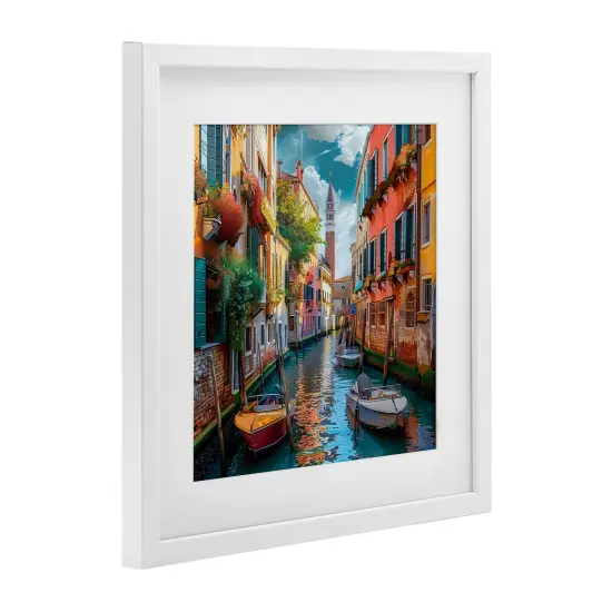 Stupell Industries Venetian Summer Canal Framed Print Under Glass, design by LSR Creative Studio {3}