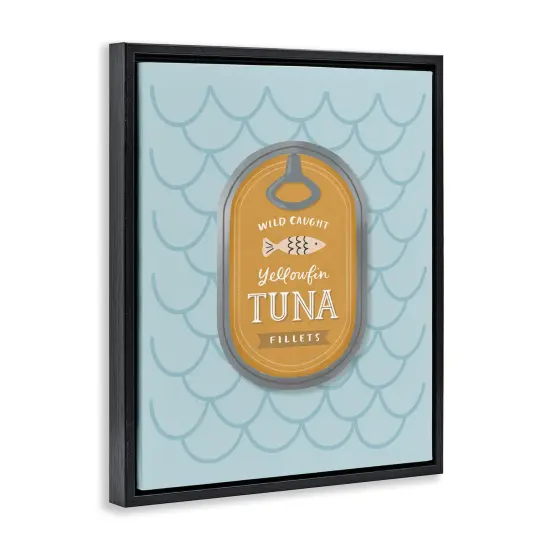 Stupell Industries Nautical Tuna Tin Floating Frame, design by Sandra Picco {3}