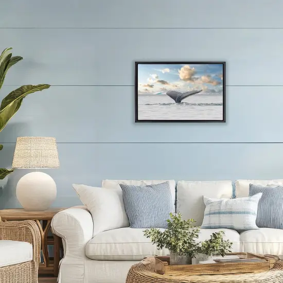 Stupell Industries Antarctica Whale Tail Floating Frame, design by Richard Silver {2}