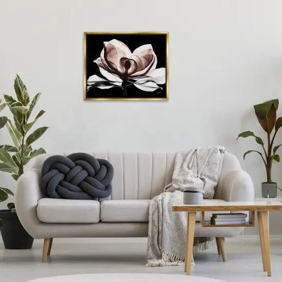 Stupell Industries Modern Mocha Magnolia Floating Frame By Albert Koetsier {2}