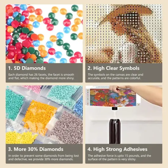 Large 5D DIY Sunset Diamond Painting Kits for Adults {4}