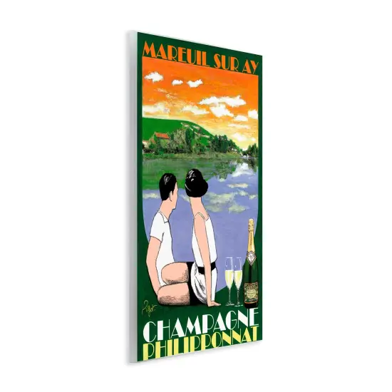 Stupell Industries Vintage Champagne with View Wall Plaque By Jean-Pierre Got {3}