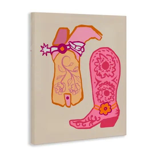 Stupell Industries Cowgirl Boots with Spur Canvas By Elizabeth Medley {3}