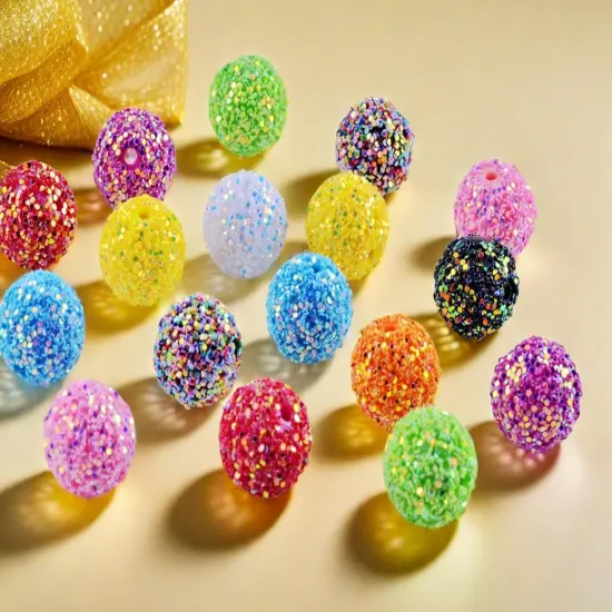 20pcs Beaded Pens Beads Bling Glitter {2}