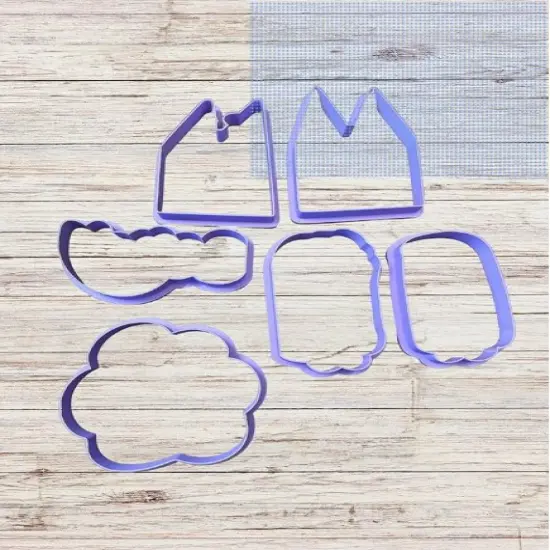 Blue Heeler and Red Heeler Sisters Cutter Only size 3.25-3.5 {1}