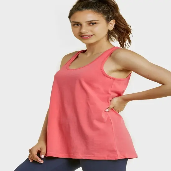 Sofra Ladies Loose Fit Jersey Tank Top {8}