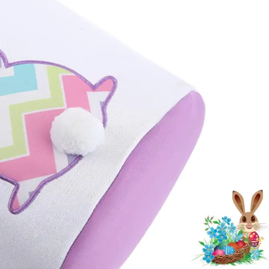 3 Pack Easter Bunny Baskets,Canvas Personalized Easter Bunny Baskets Bucket Tote Gifts Bags,Easter Egg Hunt Easter Party Favors Decoration Toys for Girls Boys (3 Pack) {4}