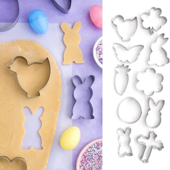 Cookie Cutter Set, Cookie Mold for Cakes Biscuits and Sandwiches (Easter 10 pack) {5}