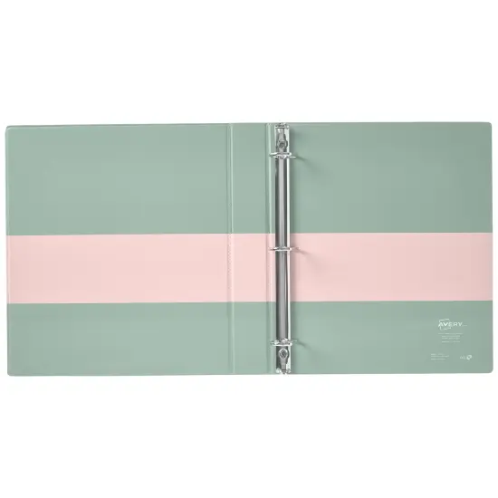 Avery Two-Tone Durable View 3 Ring Binder, 1.5 Inch Slant Rings, Blush/Sage Binder (17234) {5}
