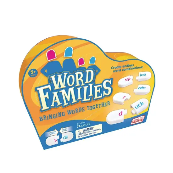 Word Families Interactive Building Blocks Literacy Game (Set of 74) {5}