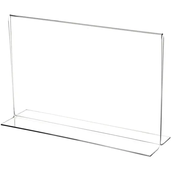 Plymor Clear Acrylic Sign Display / Literature Holder (Bottom-Load), 11" W x 7" H {1}