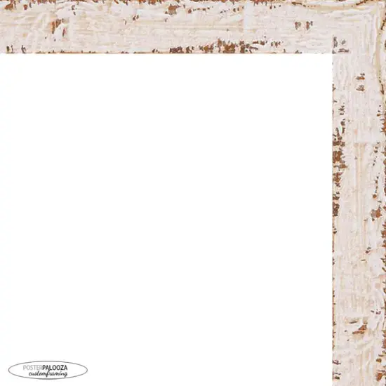 Shabby Chic White Picture Frame - UV Acrylic, Backing Board, Hanging Hardware Included {2}