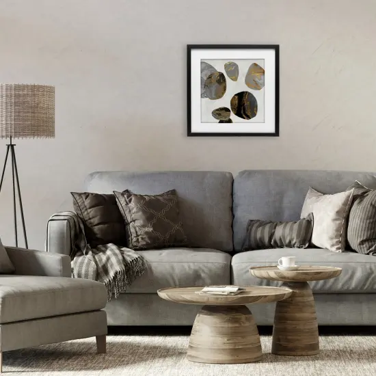 Stupell Industries The Golden Eggs Abstraction Framed Print Under Glass, design by Jacob Q {2}