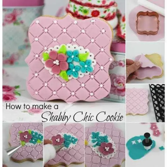 4 PC Plastic Frame Pattern Shape Cookie Cutters Set {4}