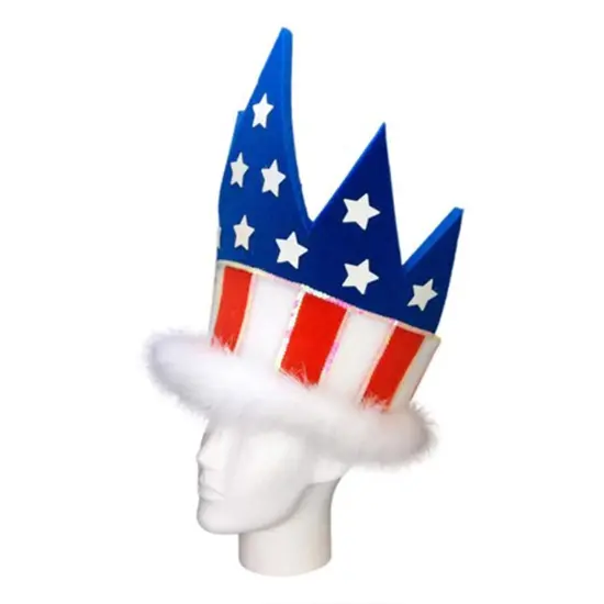USA Crown Hat Patriotic & Regal Party Accessory {4}