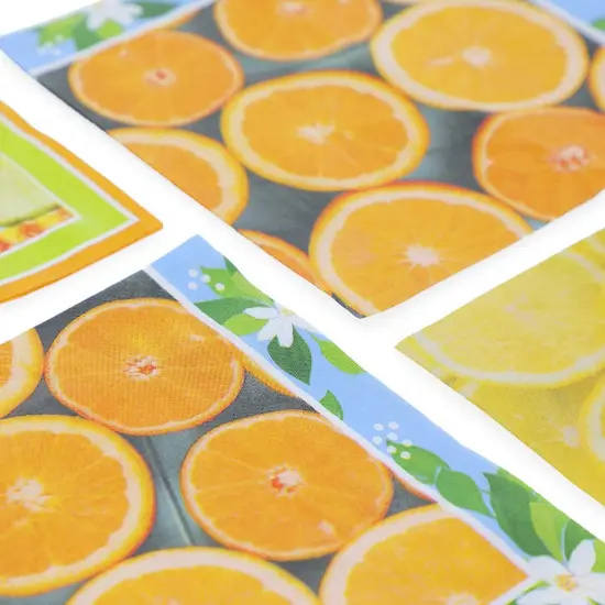 Orange Paper Napkins, Citrus Fruit Summer Party Decorations (6.5 In, 150 Pack) {3}
