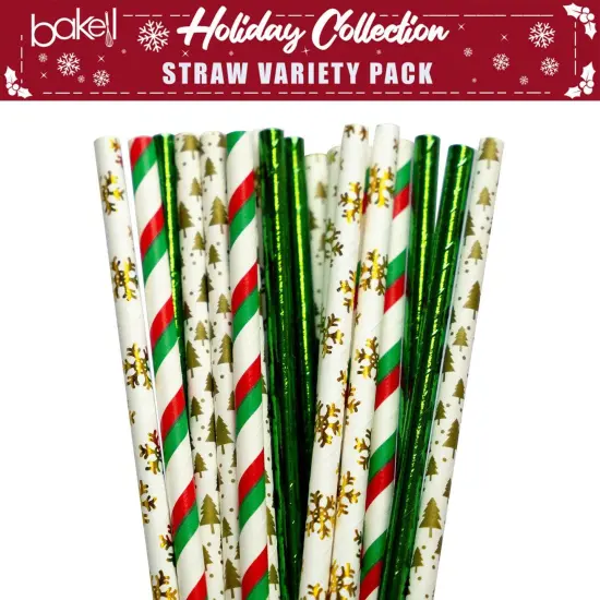 Christmas Collection Cake Pop Straws Combo Pack B (4PC Set) {1}