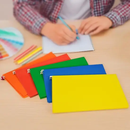 School Smart Hanging File Folders, Legal Size, 1/5 Cut Tabs, Assorted Colors, Pack of 25 {6}