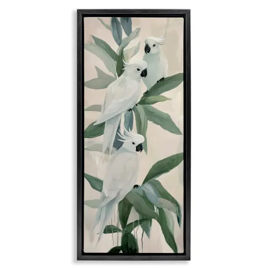 Stupell Industries Cocoatoo Roost Birds Floating Frame, design by Amanda Tsoukanelis {1}