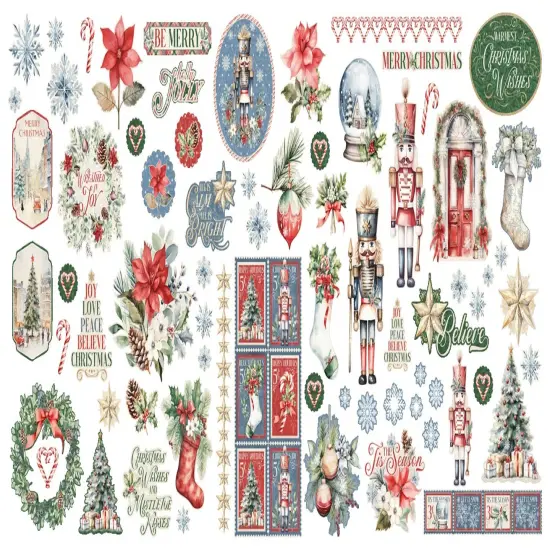 Graphic 45 Ephemera Set-Deck The Halls {3}
