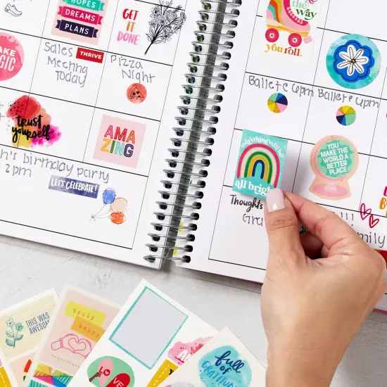 Avery + Amy Tangerine Designer Collection Planner Stickers, 20 Sheets of Weekly Planner Stickers, Set of 744 Planner Stickers, Monthly and Daily Accessories for Journals and Calendars (6782) {6}