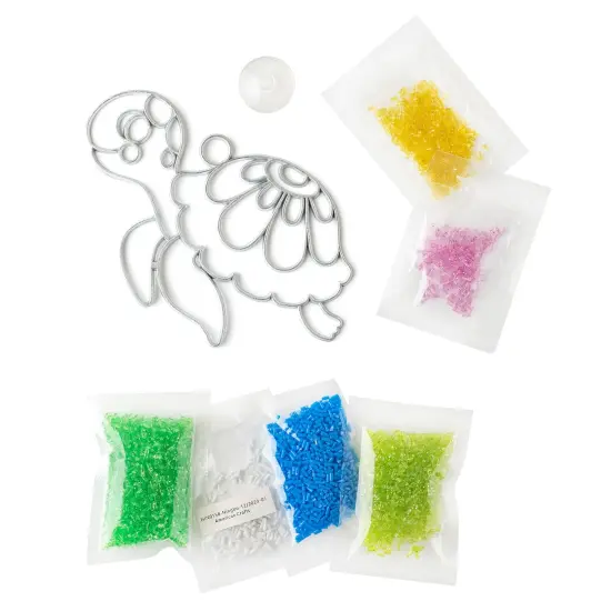 Colorbok Sunshine Vibes Makit & Bakit Suncatcher Kit-Turtle {4}