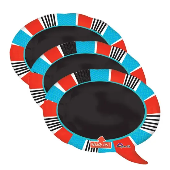 Anagram&reg; 28 Inch Red Blue Word Bubble Balloon {5}